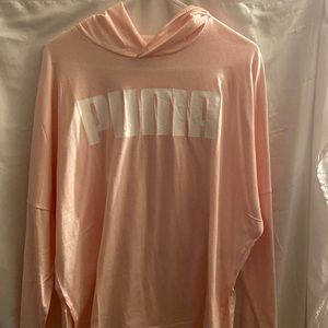 Ladies large Puma shirt with hood
